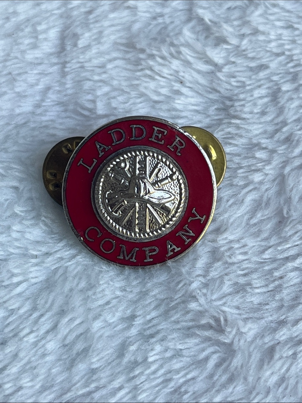 Ladder Company Red and Enamel Lapel Pin